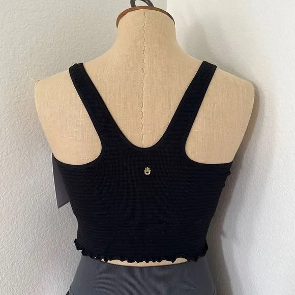 Spiritual Gangster Seamless Crop Tank Black Size M/L - Picture 4 of 8